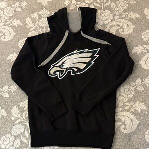Philadelphia Eagles Black Hoodie with 🦅 Logo ~ Size Small